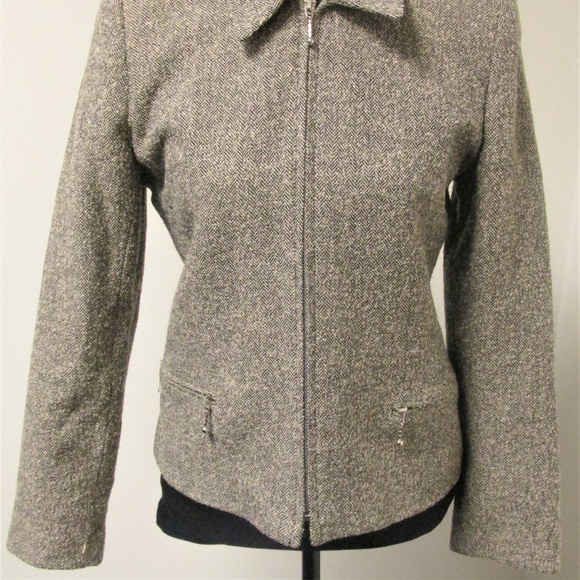 J.London Women's Wool Zipper Jacket/Blazer Size 6 - Picture 3 of 7